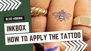 How to apply an Inkbox tattoo [upl. by Htez]