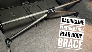 Racingline Carbon Fiber Rear Body Brace Install [upl. by Leiva]