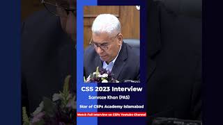 Mock Interview  CSS exam preparation from CSPs Academy Islamabad csspreparation [upl. by Lateehs765]