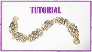 Tutorial come fare un bracciale con perline Bracciale Iridescenze Decò [upl. by Robena]