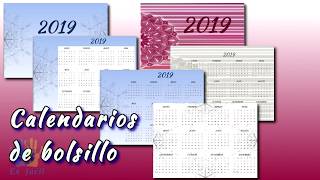 Tutorial PowerPoint 📅Calendarios de bolsillo 📆 Gratis Rapido y sencillo [upl. by Bonaparte]