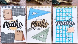 9 Easy Front Page Designs for Your Math Projects  NhuanDaoCalligraphy [upl. by James]