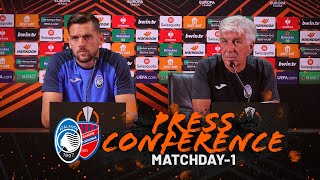 UEL MD1  AtalantaRaków Częstochowa  La conferenza stampa pre match con Gasperini e Toloi [upl. by Nagear528]