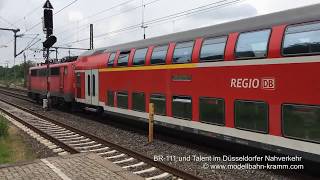 … Regionaler Nahverkehr in NRW mit BR 111  Talent [upl. by Roland]