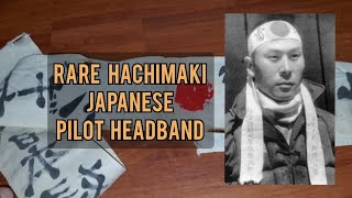 rare kamikaze hachimaki Japanese pilots headband kamikaze samurai ww2 Japan [upl. by Ole834]