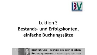 Bestandskonten amp Erfolgskonten  Kontensystem einfache Buchungssätze FB L03 T01 [upl. by Letizia791]