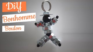 tuto fête des pères porte clé bonhomme boulons [upl. by Carson]