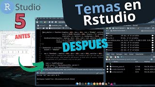 Configurar temas en Rstudio  5ta Parte rstudio rlanguage [upl. by Shauna]