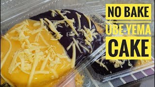 No Bake Ube Yema Cake  2n1 cake  No oven cake  Chiffon cake Steamed Cake [upl. by Delisle]