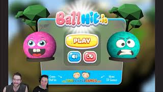 Lets Play BALLHITIO  2 Player FREE game on TWOPLAYERGAMESORG [upl. by Llyrrad]