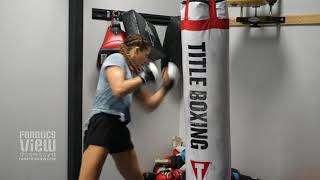 Montana De La Rosa UFC Flyweight Showcases Bag Work [upl. by Hauser]