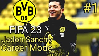 I FIXED Jadon Sancho Player Career FIFA 23 [upl. by Alyam944]