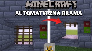 Minecraft Automatyczna Brama Poradnik [upl. by Lubbock]