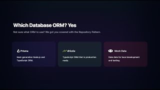 Prisma and Drizzle support with Repository Pattern  RockStack [upl. by Ennayllek]