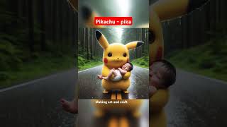 Pikachu loving baby🥰😍🤩 Pokemon🤑 Art l ai art art youtubeshorts aiart pokemon pikachu [upl. by Israeli]