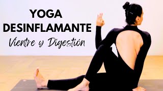 Yoga desinflamante Mejora tu Digestión y desinflama la panza Principiantes [upl. by Mines]