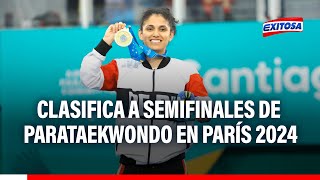 🔴🔵¡Triunfo peruano Angélica Espinoza clasifica a semifinales de Parataekwondo en París 2024 [upl. by Freida]