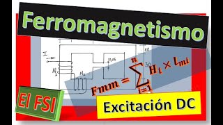 Ferromagnetismo  nucleo excitado con DC  problema resuelto [upl. by Halpern874]