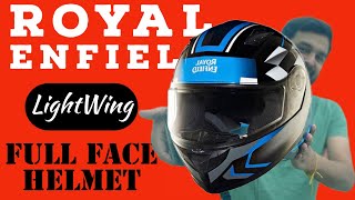 LightWing Full Face Helmet  Unboxing amp Review  Royal Enfield [upl. by Hayidah]