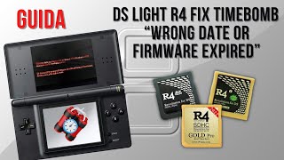 DS Light  R4 Fix Timebomb “Wrong date or firmware expired” nintendo 2023 timebomb r4 [upl. by Fredie]