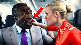 Flight Attendant Slaps Black Billionaire 2 Minutes Later His Ruthless Revenge Strikes [upl. by Brett]