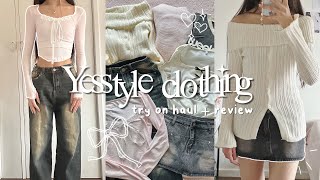 YESSTYLE clothing haul 🎀  try on  honest thoughts [upl. by Wilbur]