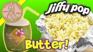 Jiffy Pop Buttery Popcorn With Pearl Royal Coconut Water Drink [upl. by Eissat]