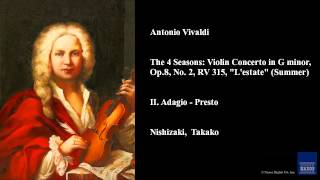 Antonio Vivaldi II Adagio  Presto [upl. by Ycniuqal]