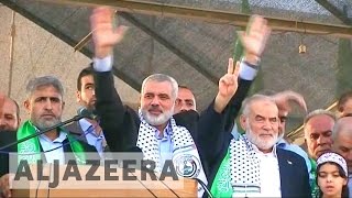 Ismail Haniya elected new Hamas leader [upl. by Oirasan335]