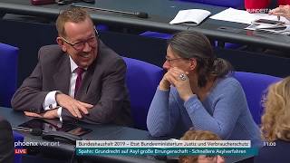 Haushaltswoche im Bundestag Etat für das Justiz und Verbraucherschutzministerium am 22112018 [upl. by Ydnerb]