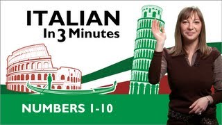 Learn Italian  Italian Numbers 110 [upl. by Pincas690]