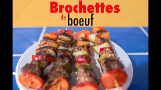 Brochettes de boeuf mariné kòman w ka fè l menm san recho babekyou [upl. by Pet]