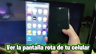 ✅Como ver la pantalla de tu celular con pantalla rota para recuperar tus datos importantes 😲😱 [upl. by Glennie]