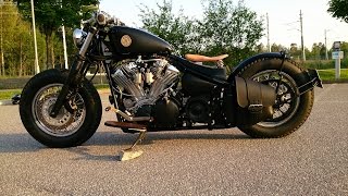 Yamaha roadstarwildstar bobber complete build [upl. by Hayilaa]