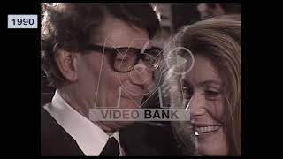 Extrait archives M6 Video Bank  Catherine Deneuve amp Yves Saint Laurent  1990 [upl. by Dierdre994]