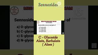 RRB PHARMACIST eXAM preparation 2024 DRUG INSPECTOR EXAM PHARMACOGNOSY GLYCOSIDES SENNOSIDES SENNA [upl. by Hannavas40]