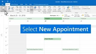 Create appointments and meetings in Outlook [upl. by Nyladnewg]