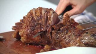 How to Carve a BoneIn Leg of Lamb  Real Simple [upl. by Nawrocki]