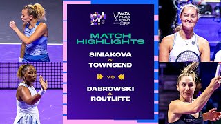 Townsend amp Siniakova vs Dabrowski amp Routliffe  2024 WTA Finals Riyadh Final  Match Highlights [upl. by Nuahsor]