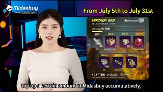 Top up at Midasbuy accumulatively get extra PUBG MOBILE UC and much more as rewards [upl. by Larina135]