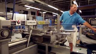 How a LaZBoy Recliner is made  BrandmadeTV 40 seconds [upl. by Ahsinut]