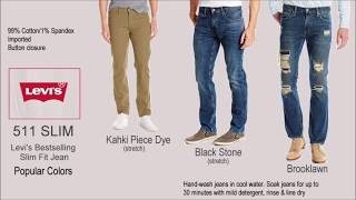 Levis Mens 511 Slim Fit Jean  Great Looking Slim Fit Jeans [upl. by Basilius]