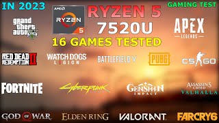 Ryzen 5 7520U Radeon 610M  Gaming Test  Lenovo IdeaPad Slim 3 [upl. by Haonam944]