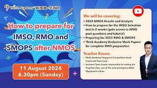 How to prepare for IMSO RMO and SMOPS after NMOS [upl. by Ramyar962]