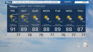 WPTV First Alert Weather forecast morning of Sept 27 2024 [upl. by Wynnie]