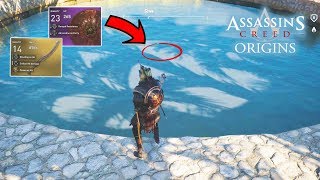 Assassins Creed Origins  New Legendary Weapons and Gear A Long Drink Papyrus Guide [upl. by Nonnel386]