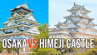 Osaka Castle vs Himeji Castle Japan 2023 [upl. by Buschi]