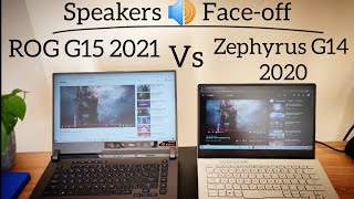 Speakers 🔊 Faceoff  Zephyrus G14 vs ROG Strix G15 G513 [upl. by Almat702]