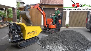 Fundament für Geräteschuppen füllen und planieren 🚧🦺 [upl. by Jet]