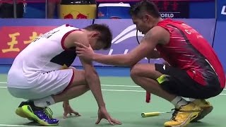 Lin Dan v Lee CWMSF Wang Lao Ji BWF World Champ 2013 [upl. by Zucker]